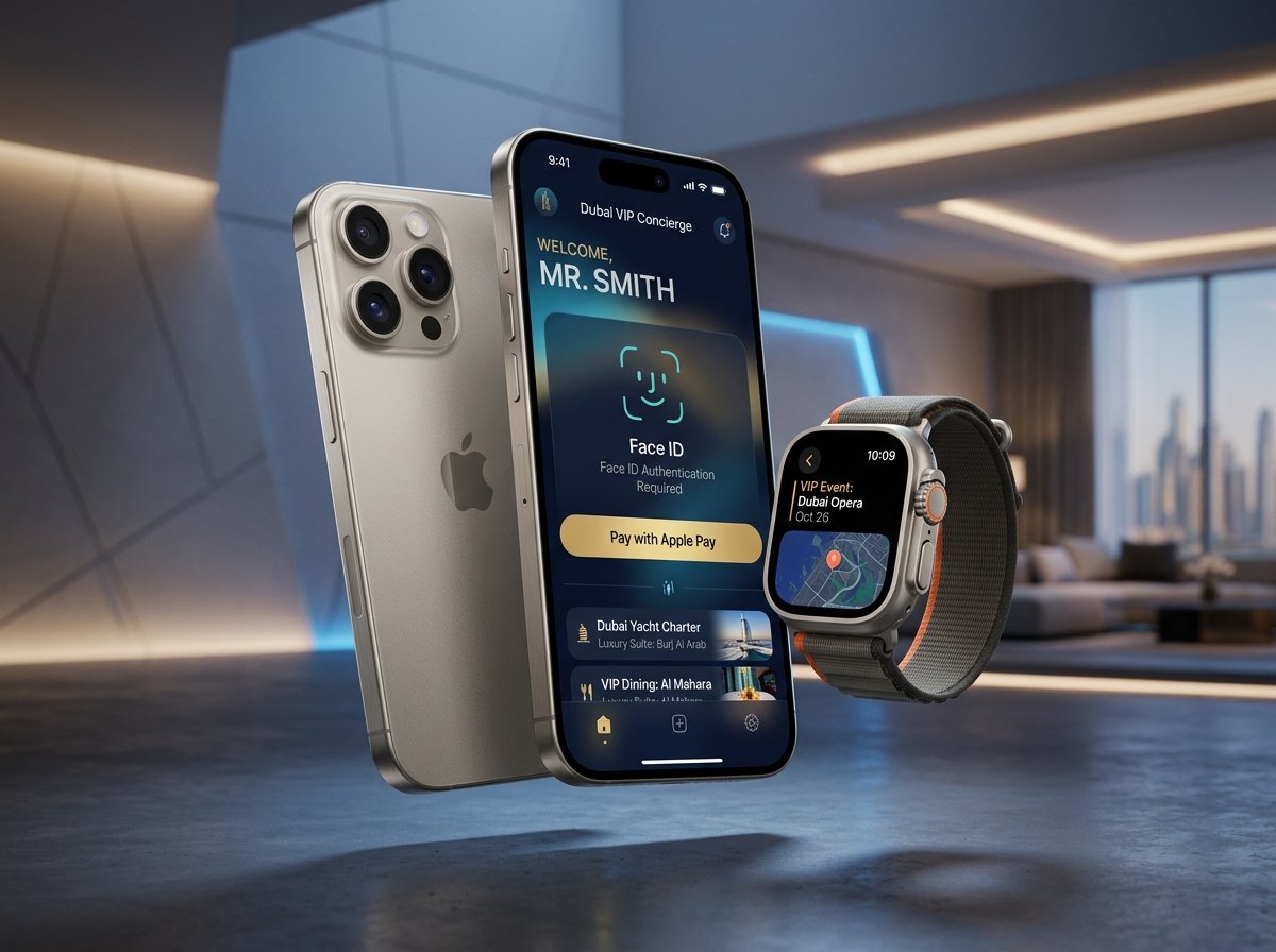 Native iOS App Development Dubai on iPhone 16 Pro and Apple Watch