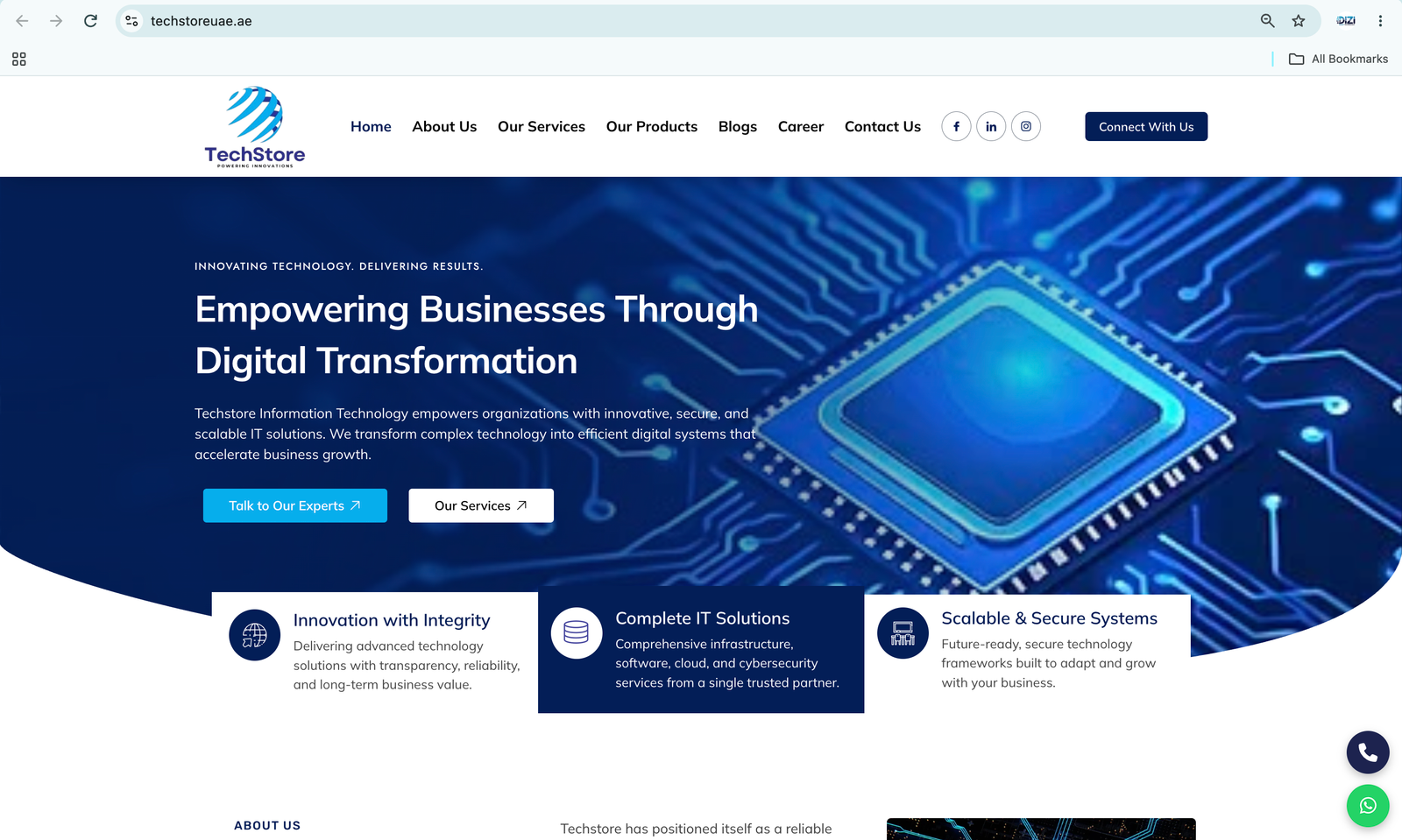Techstore UAE – IT Products E-commerce Website