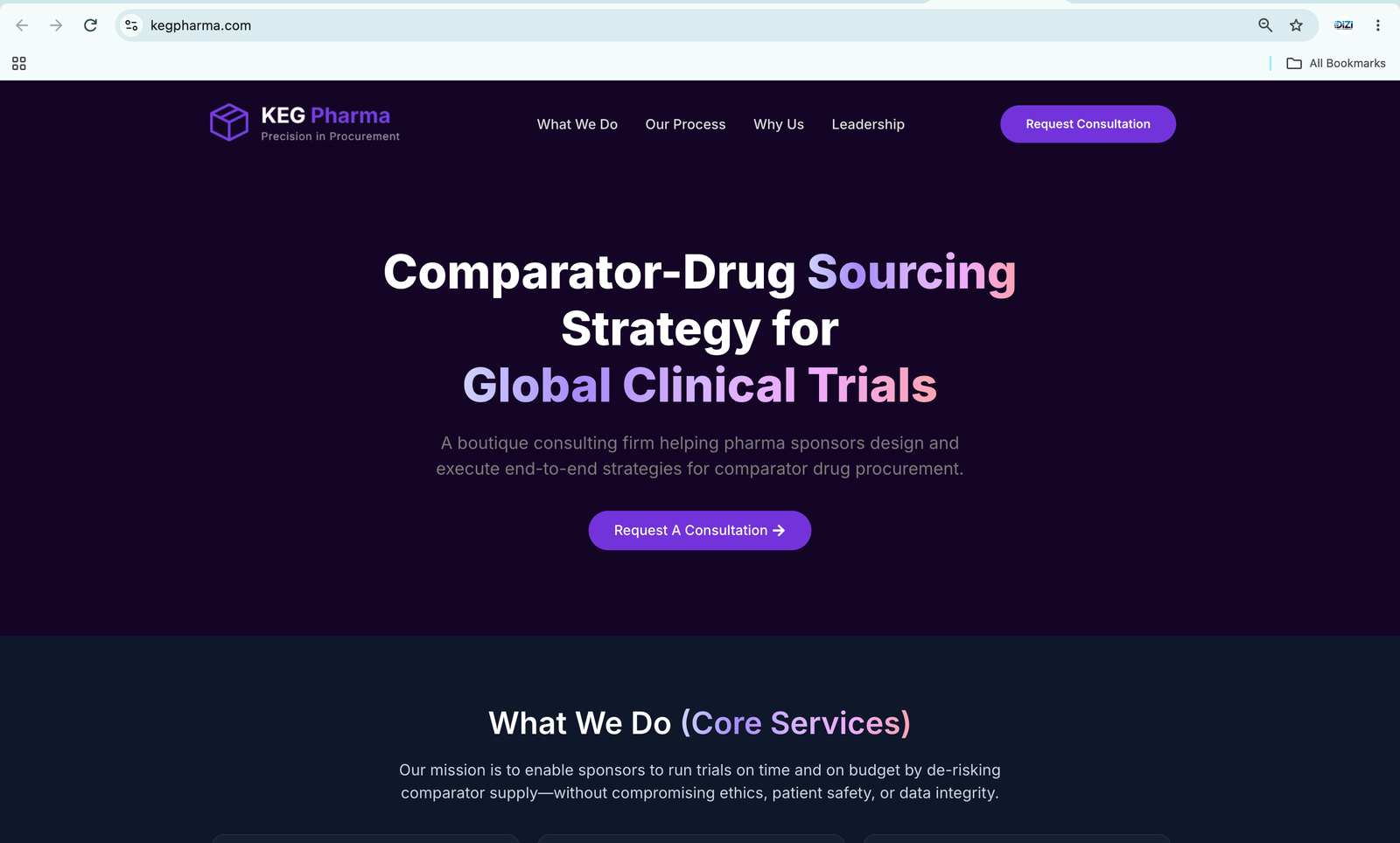 KEG Pharma – Pharmaceutical Website