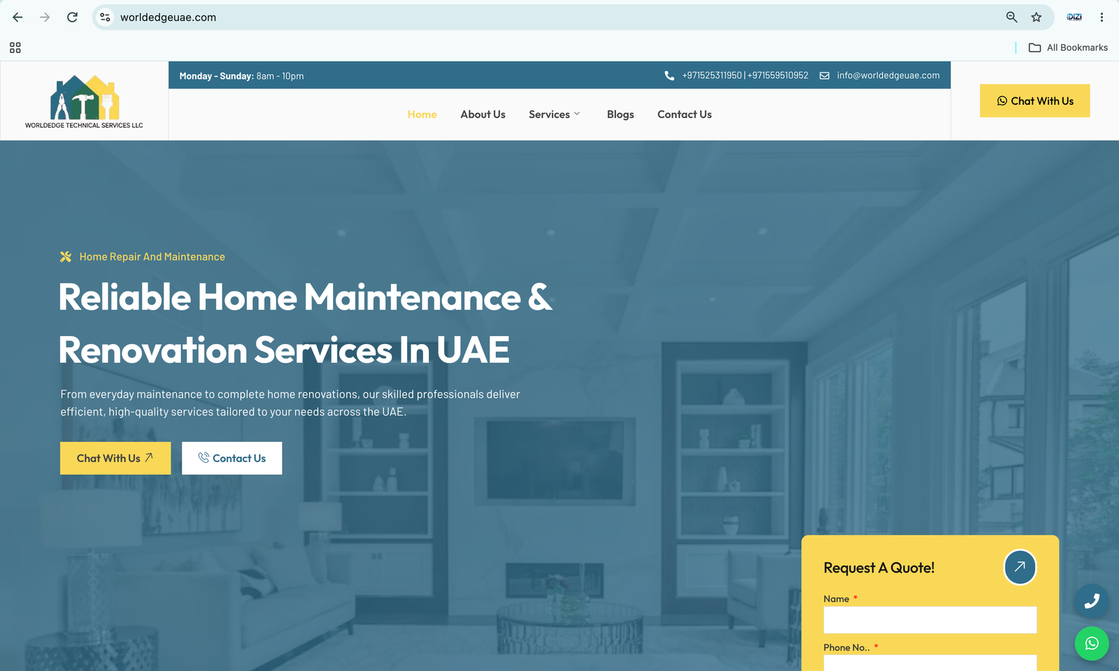 World Edge Technical Services LLC | Home Maintenance & Renovation Website
